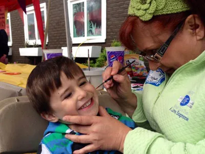 Face painting at our annual Royal Oak Kids Day