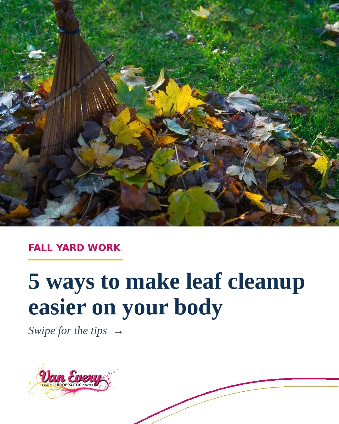 Leaf Raking Tips from a Royal Oak Family Chiropractor