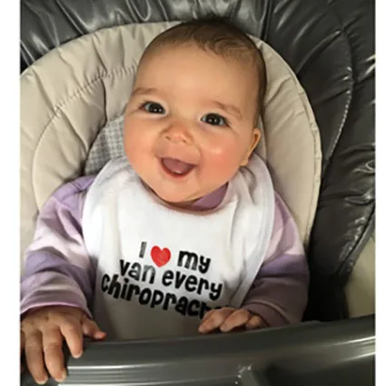 Clara smiling after care