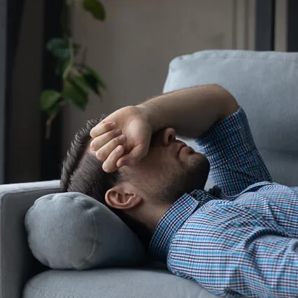 Tired man
